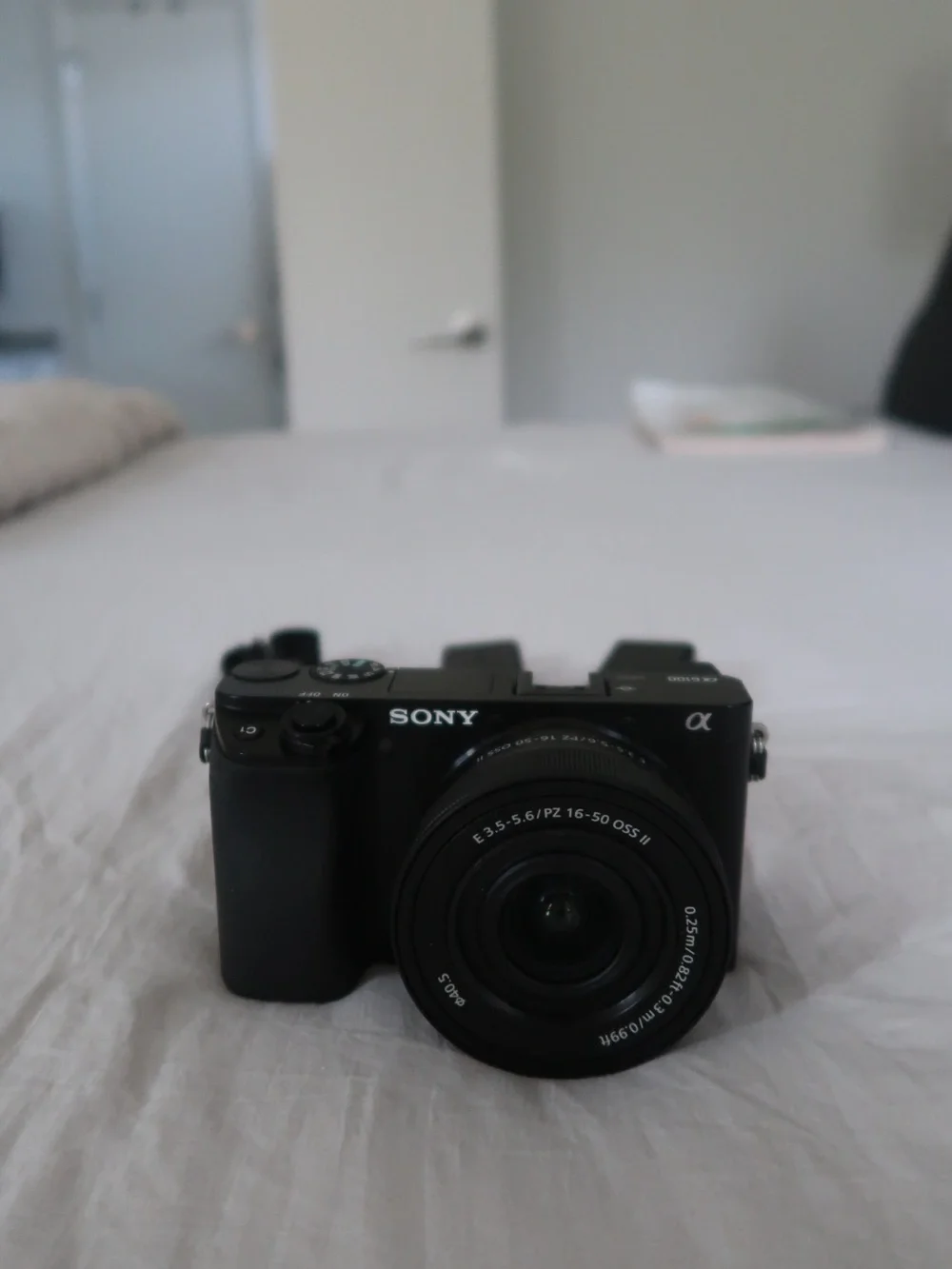 Sony Black Mirrorless Alpha Camera with 16-50mm Lens and Accessories